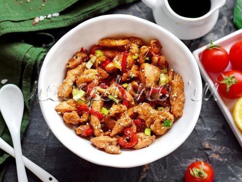 Курица по-восточному, жаренная на сковороде - рецепт с фото 