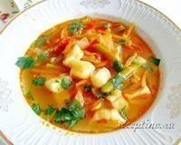 Овощной суп с редькой и галушками в мультиварке - рецепт с фото