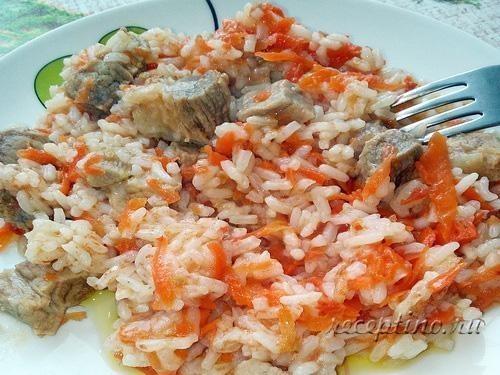 Рисовая каша с мясом в мультиварке - пошаговый рецепт с фото