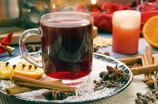 Чай с красным вином и пряностями - рецепт приготовления