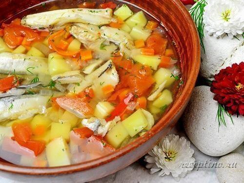 Рыбный суп (уха) из мойвы - рецепт с фото
