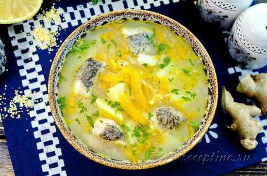 Рыбный суп с консервированным толстолобиком - рецепт с фото