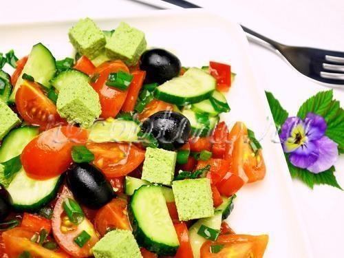 Греческий салат - рецепт с фото 