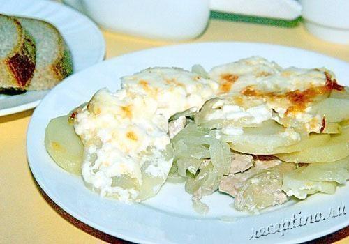 Свинина по-французски, запеченная с картофелем - рецепт с фото
