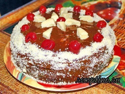 Торт Пьяная вишня - пошаговый рецепт с фото