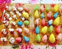 Сладкие яйца в шоколадных гнездах для пасхального декора