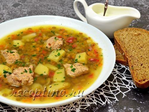 Суп с индейкой и чечевицей - пошаговый фоторецепт