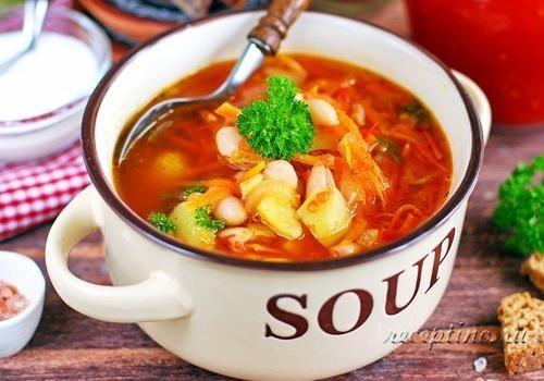 Суп из консервированной фасоли — пошаговый рецепт с фото