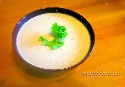  Грибной суп со сливками и сыром - рецепт с фото