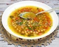 Суп из нута с сушеными шампиньонами - рецепт с фото