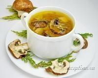 Суп грибной с сушеными шампиньонами