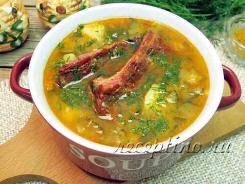 Супы с свиными копчеными ребрами, 28 пошаговых рецептов с фото на сайте «Еда»