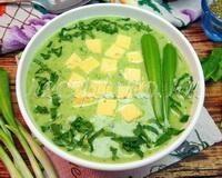 Крем-суп с черемшой и шпинатом - рецепт с фото 