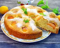 Заливной пирог с абрикосами (в духовке, бездрожжевое тесто)