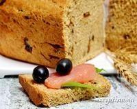 Хлеб пшенично-ржаной с грибами (в духовке, на сыворотке) - рецепт с фото