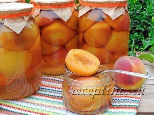 Персики в сиропе на зиму - рецепт с фото