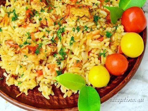 Рис с индейкой и овощами (в рукаве) - рецепт с фото