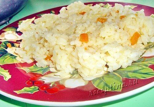Рис с морковью и чесноком - рецепт с фото