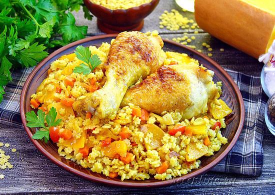 Паста стеллини (макароны) с курицей и овощами - рецепт с фото