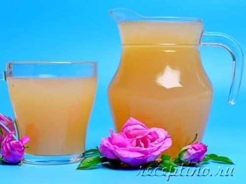 Кисель из лепестков чайной розы - рецепт с фото