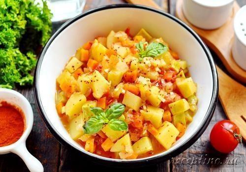 Овощное рагу с кабачком и картофелем - рецепт с фото