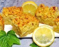 Постный песочный пирог с лимонной начинкой - рецепт с фото