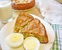 Пирог с яйцом и зеленым луком в мультиварке