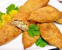 Пирожки с рыбным фаршем и рисом (тесто на кефире) - рецепт с фото