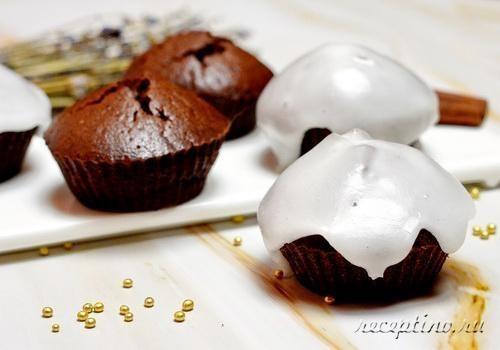 Постные шоколадные кексы - рецепт с фото