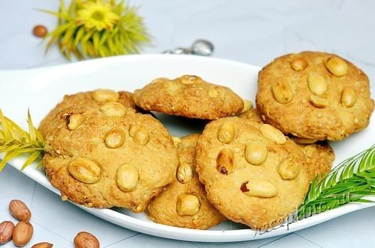 Веганское песочное печенье с арахисом - рецепт с фото