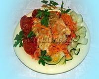 Путассу, запеченная в духовке с овощами - рецепт с фото
