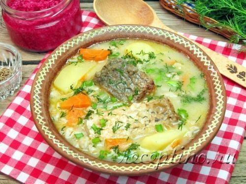 Суп из речной рыбы со сметаной по-крестьянски - пошаговый фоторецепт