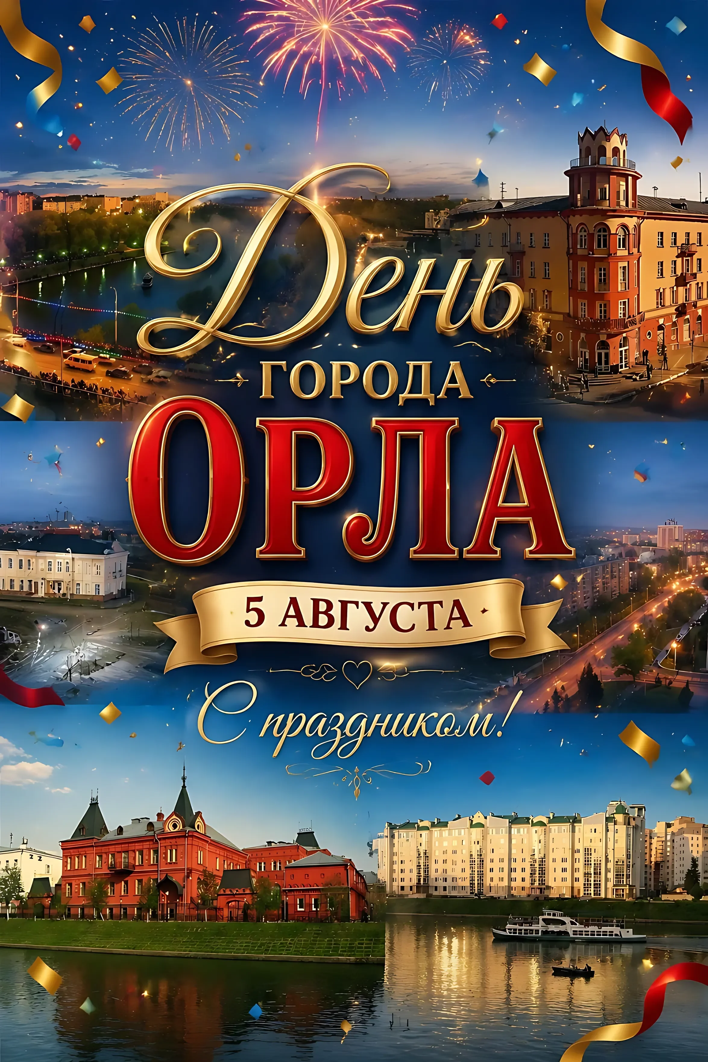 С днем города Орла, поздравление, 5 августа