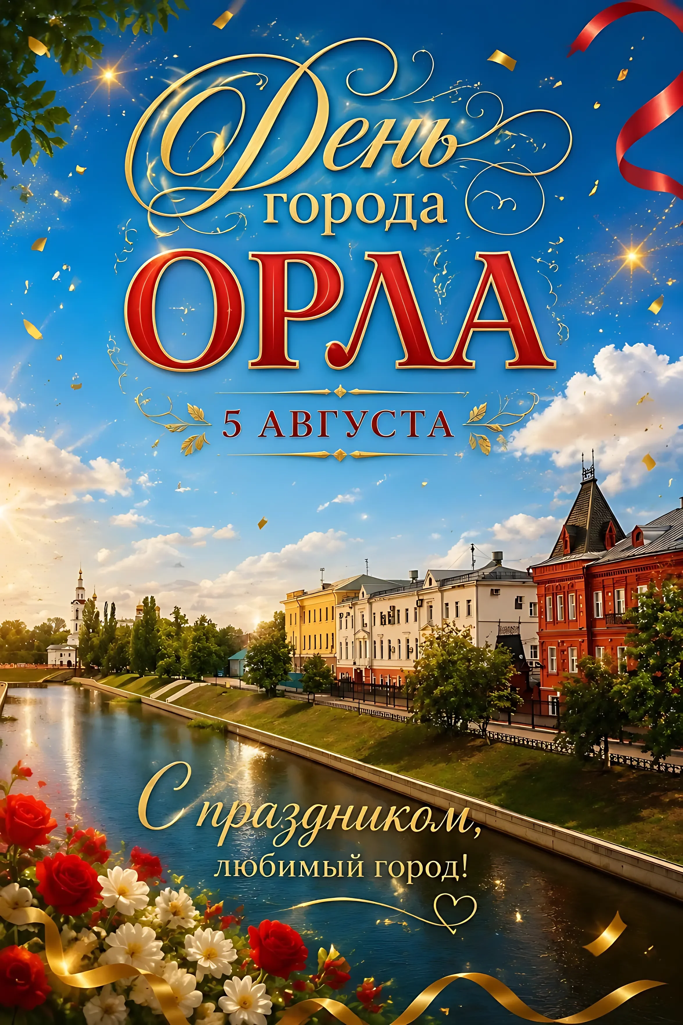 С днем города Орла, поздравление, 5 августа