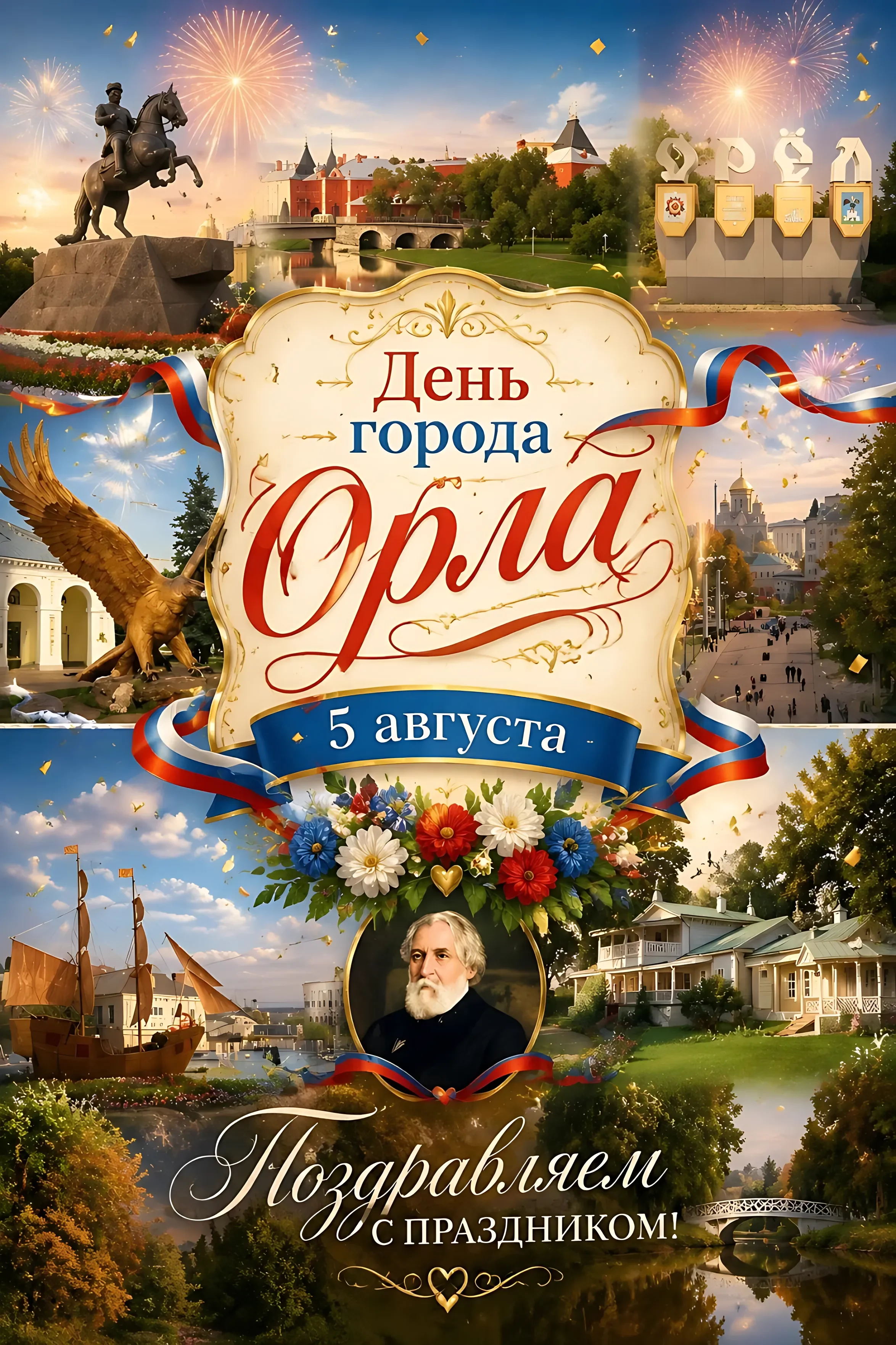 С днем города Орла, поздравление, 5 августа