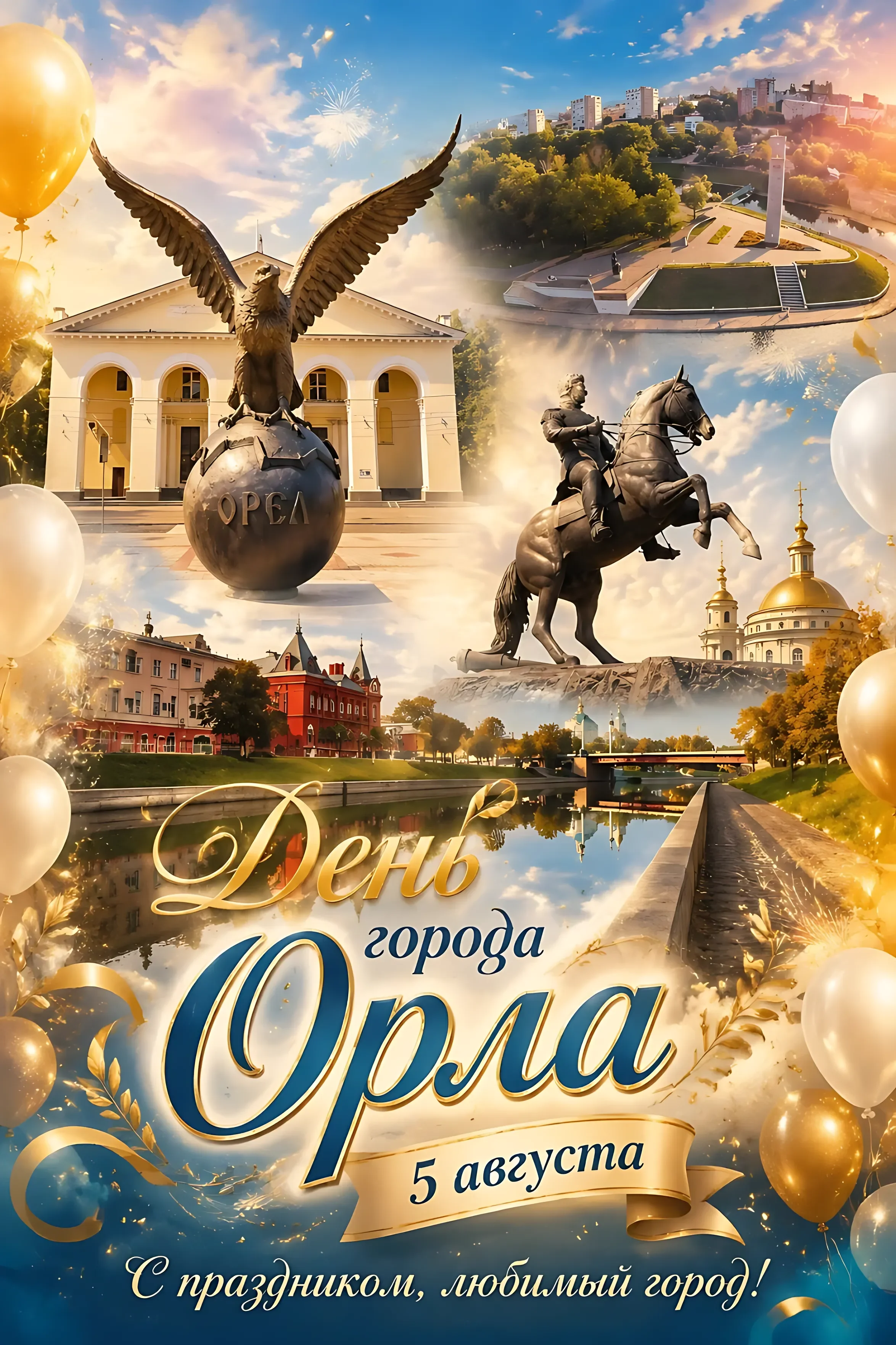С днем города Орла, поздравление, 5 августа