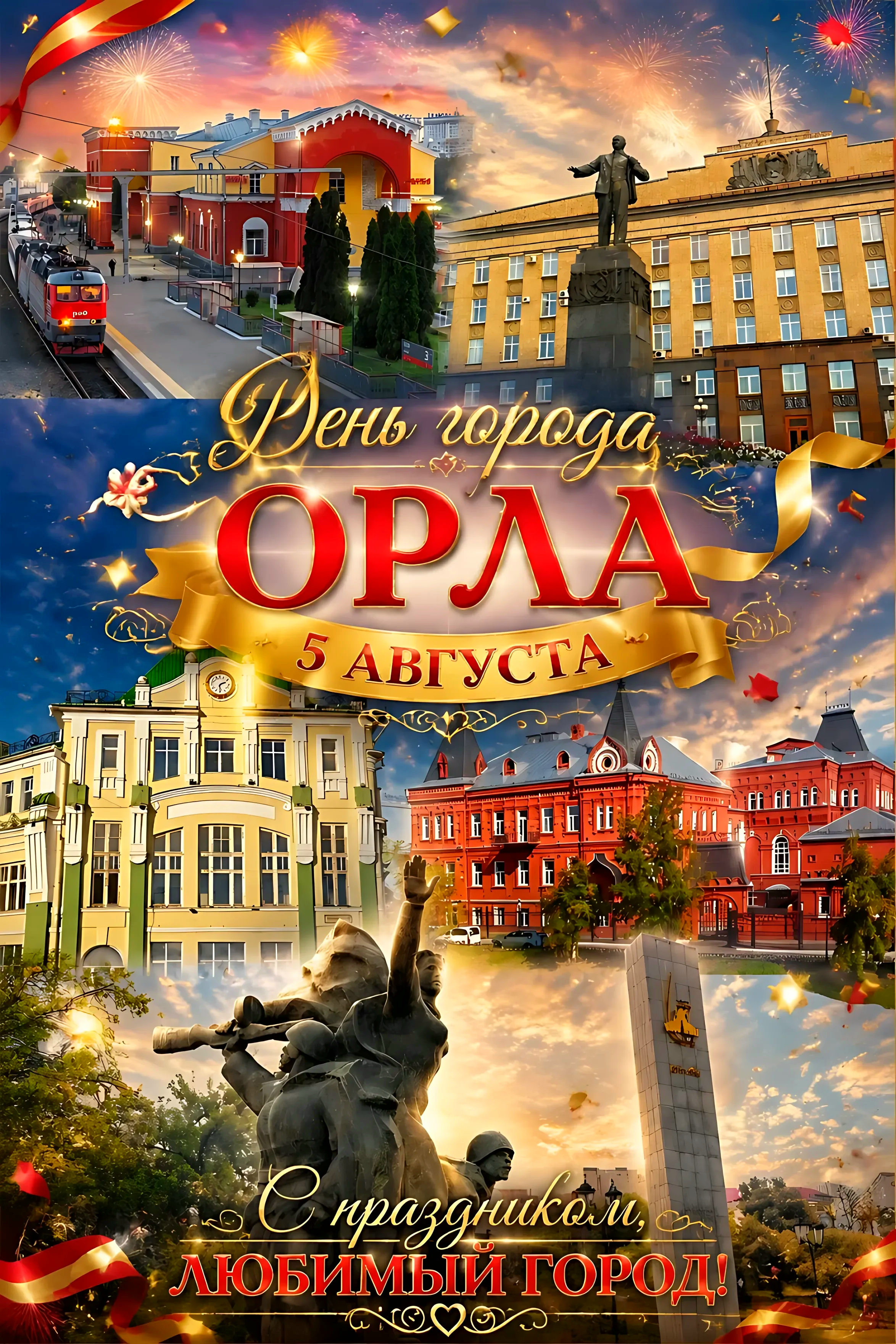 С днем города Орла, поздравление, 5 августа