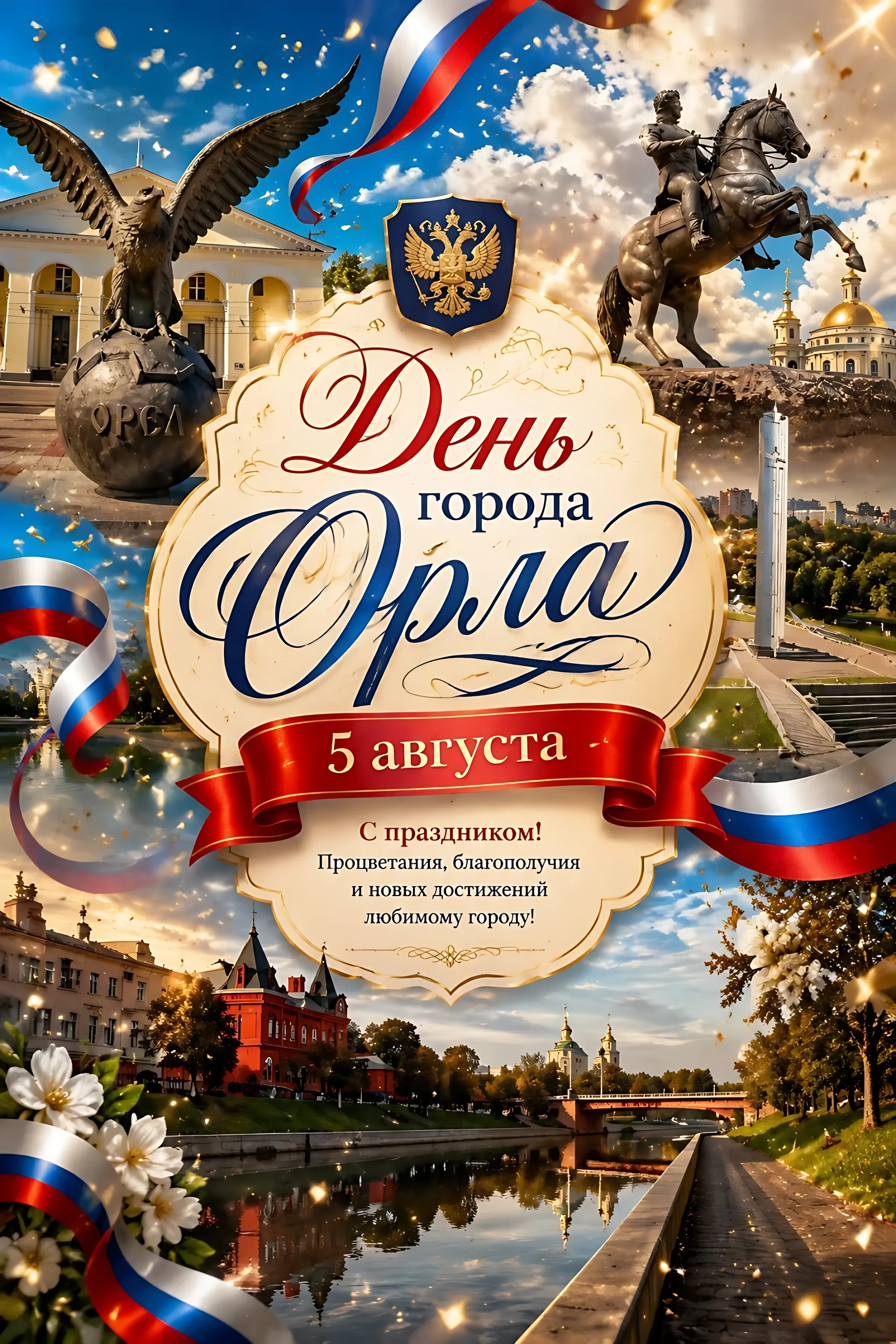 С днем города Орла, поздравление, 5 августа
