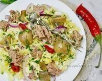 Салат из отварной говядины, грибов и капусты - рецепт с фото