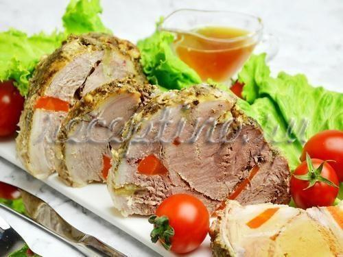 Буженина из свинины (в рукаве) - рецепт с фото 