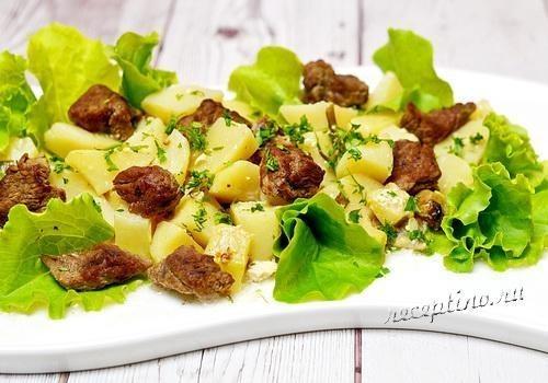 Картофель, запеченный с телятиной и кабачками (в рукаве) - рецепт с фото