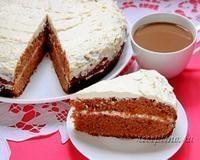 Бисквитный торт с масляным кремом - рецепт с фото