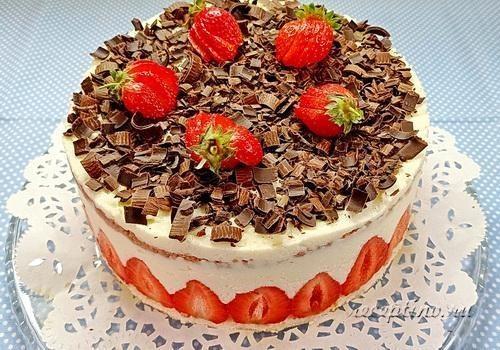 Клубничный торт Фрезье - рецепт с фото