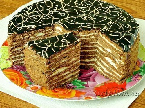 медово-шоколадный торт спартак 