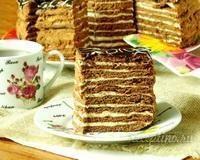Шоколадно-медовый торт Спартак - пошаговый рецепт с фото