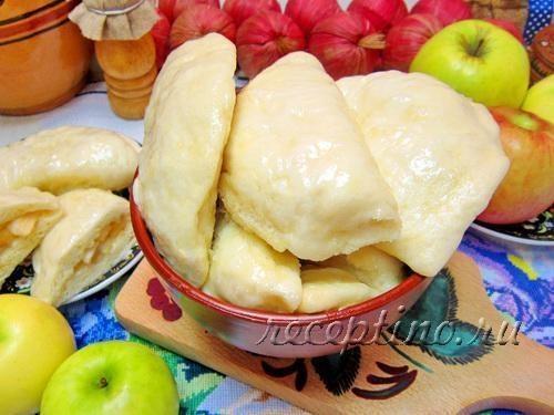 Вареники из дрожжевого теста с яблоками (на пару) - рецепт с фото пошагово