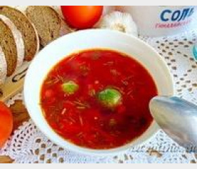 Борщ с брюссельской капустой